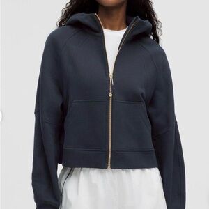 Lululemon Women's Navy Zip-Up Hoodie